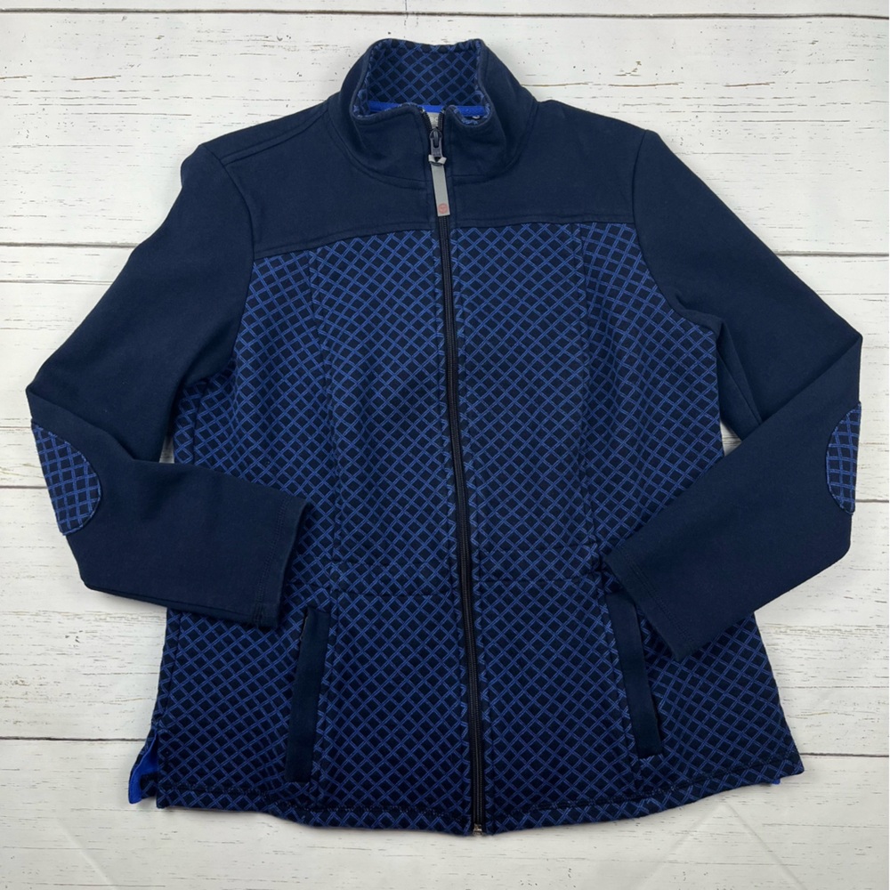 T By Talbots Elbow Patch Activewear Jacket Size S Petite